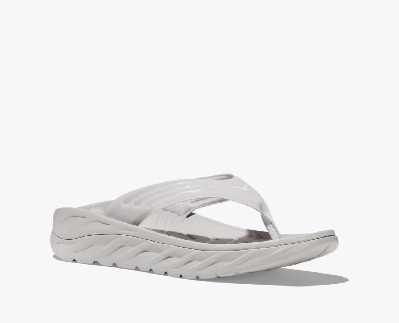 Men's sandals with a wide strap for supportMen's ORA Recovery Flip Sandal - Lunar Rock/White