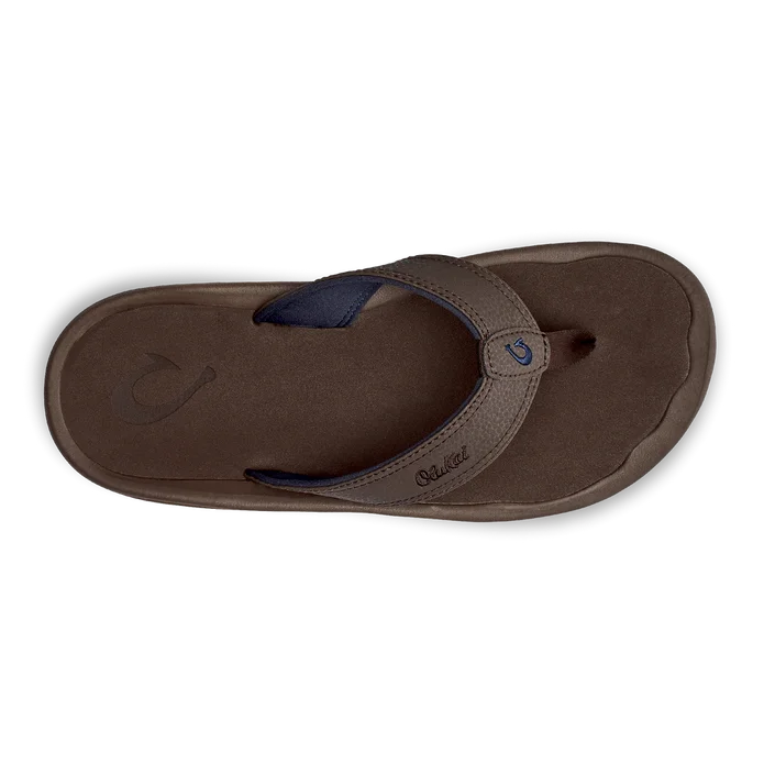 Men's sandals with a decorative buckle or charmMen's Ohana Sandal - Dark Wood/Dark Wood