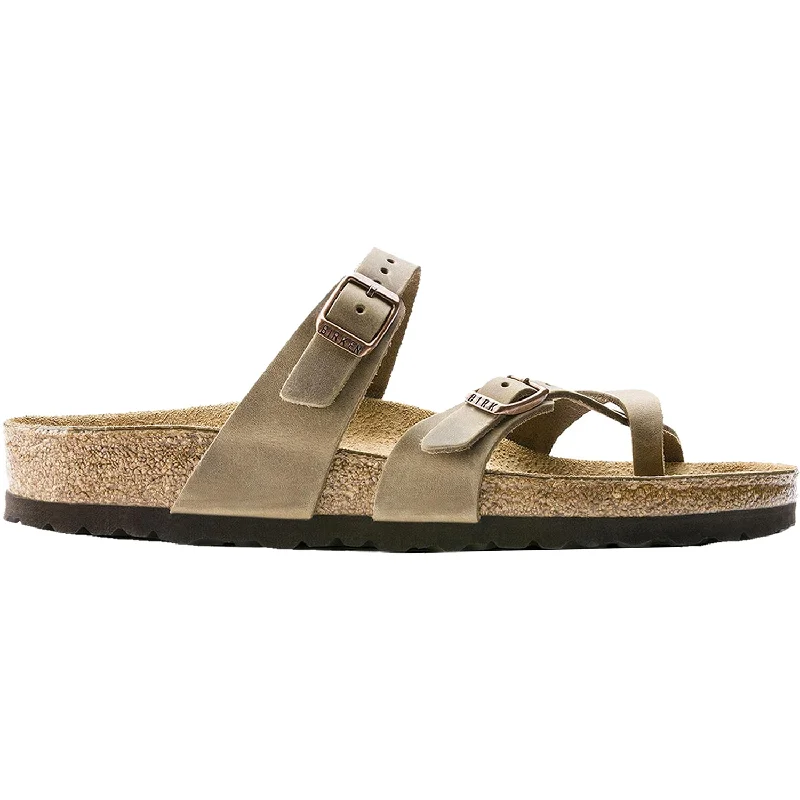 Men's sandals with a durable outer soleWomen's Birkenstock Mayari Tobacco Oiled Leather