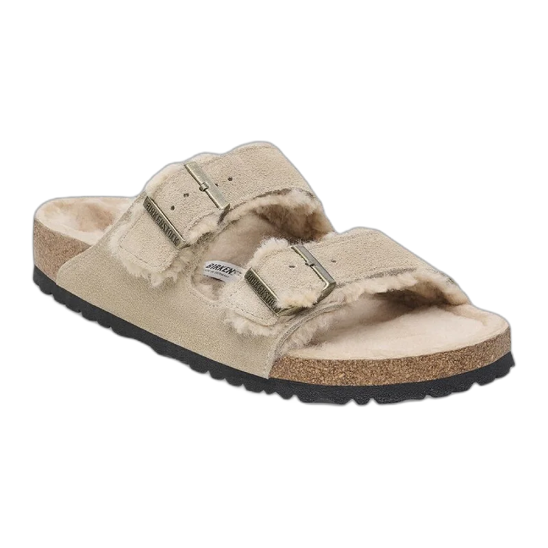 Men's leather sandals with an adjustable strapArizona Shearling