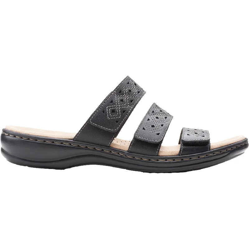 Flip - flop style men's sandals for beach wearWomen's Clarks Leisa Spice Black Leather