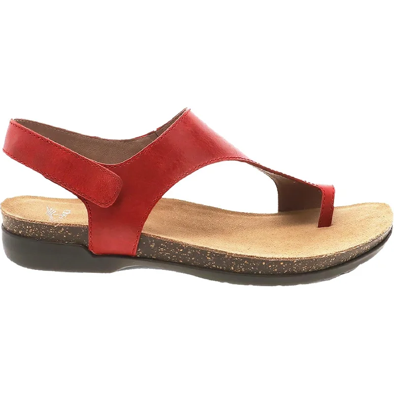 Men's sandals with a pointed toe for a stylish lookWomen's Dansko Reece Red Waxy Burnished Leather