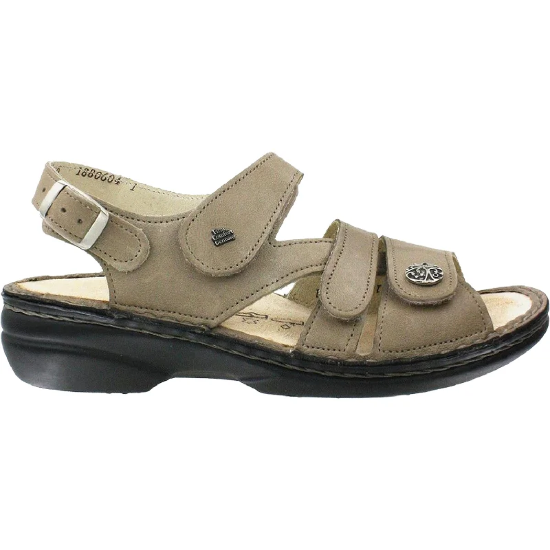 Flip - flop style men's sandals for beach wearWomen's Finn Comfort Gomera Soft Taupe Equipe Leather