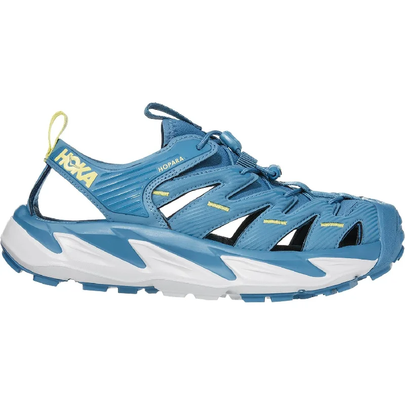 Men's sandals with a decorative buckle or charmWomen's Hoka One One Hopara Provincial Blue/Lunar Rock Synthetic