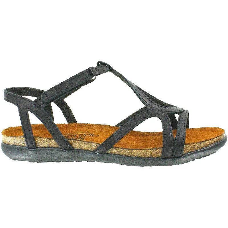 Men's sandals with a durable outer soleWomen's Naot Dorith Black Leather