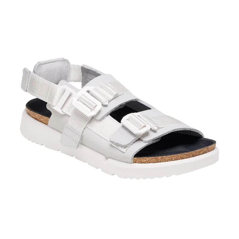 Men's sandals with a stretchy strap for a better fitShinjuku Antique White Natural Leather/Textile