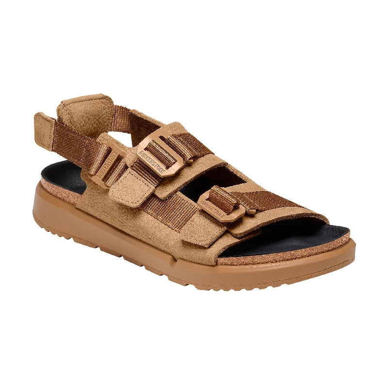 Men's sandals with a padded heelShinjuku Cork Brown Natural Leather/Textile