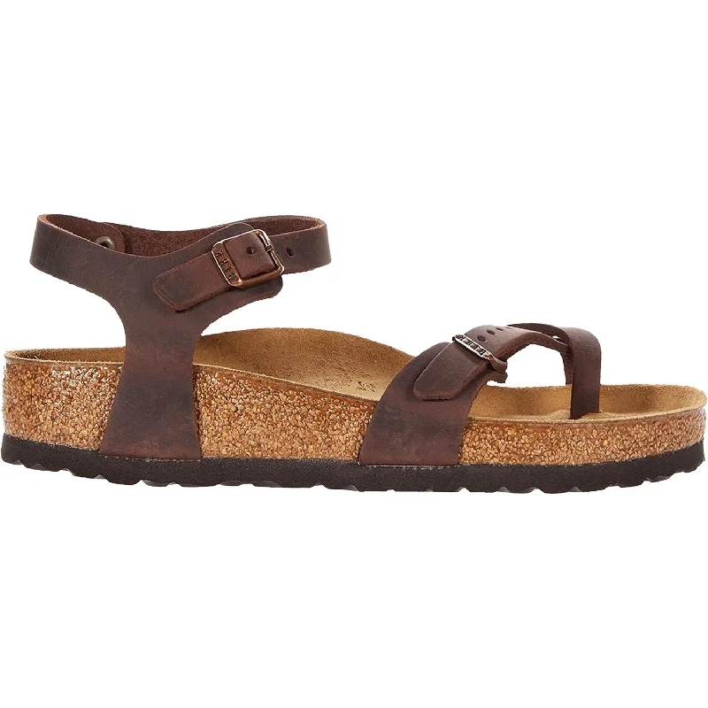 Men's sandals with a cushioned footbedWomen's Birkenstock Taormina Habana Oiled Leather