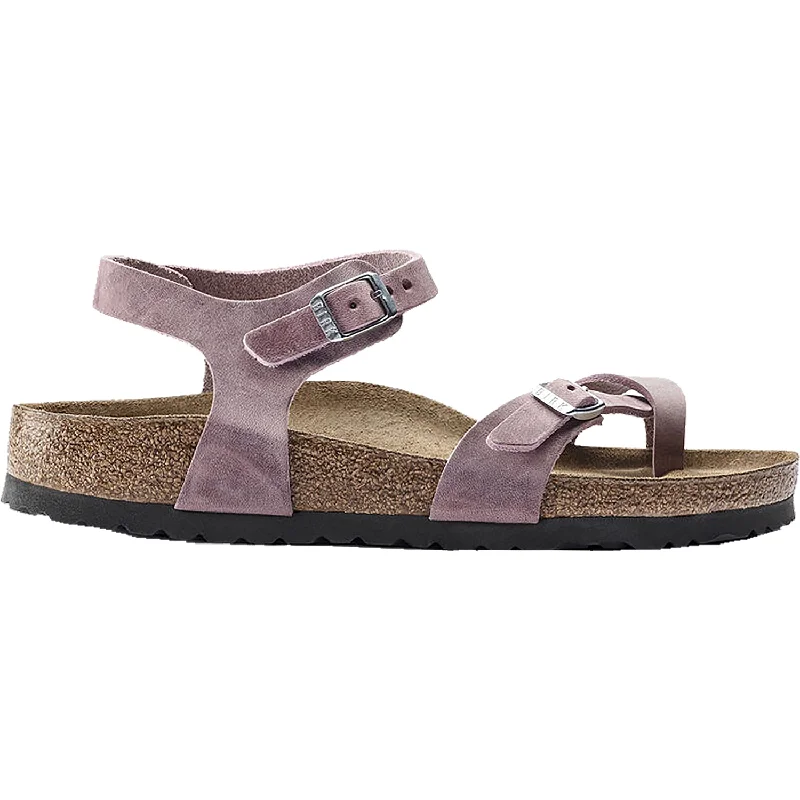 Men's sandals with a removable insole for cleaningWomen's Birkenstock Taormina Lavender Blush Oiled Leather