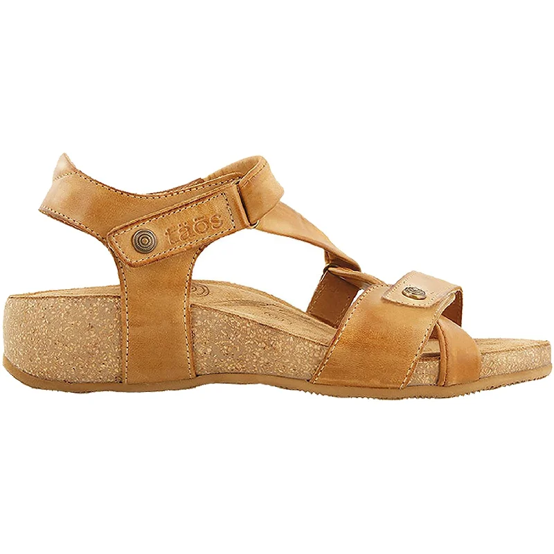 Men's sandals with a rubber sole for tractionWomen's Taos Universe Camel Leather