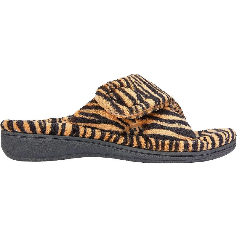 Men's sandals with a contrast stitching detailWomen's Vionic Relax Slippers Tiger Natural Fabric