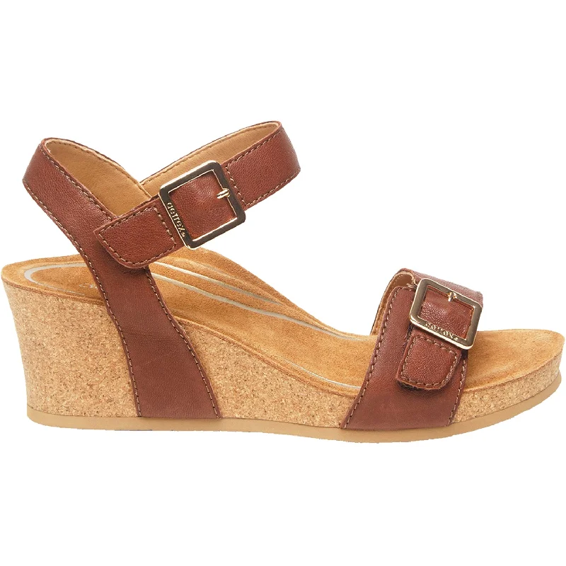 Flip - flop style men's sandals for beach wearWomen's Aetrex Lexa Walnut Leather