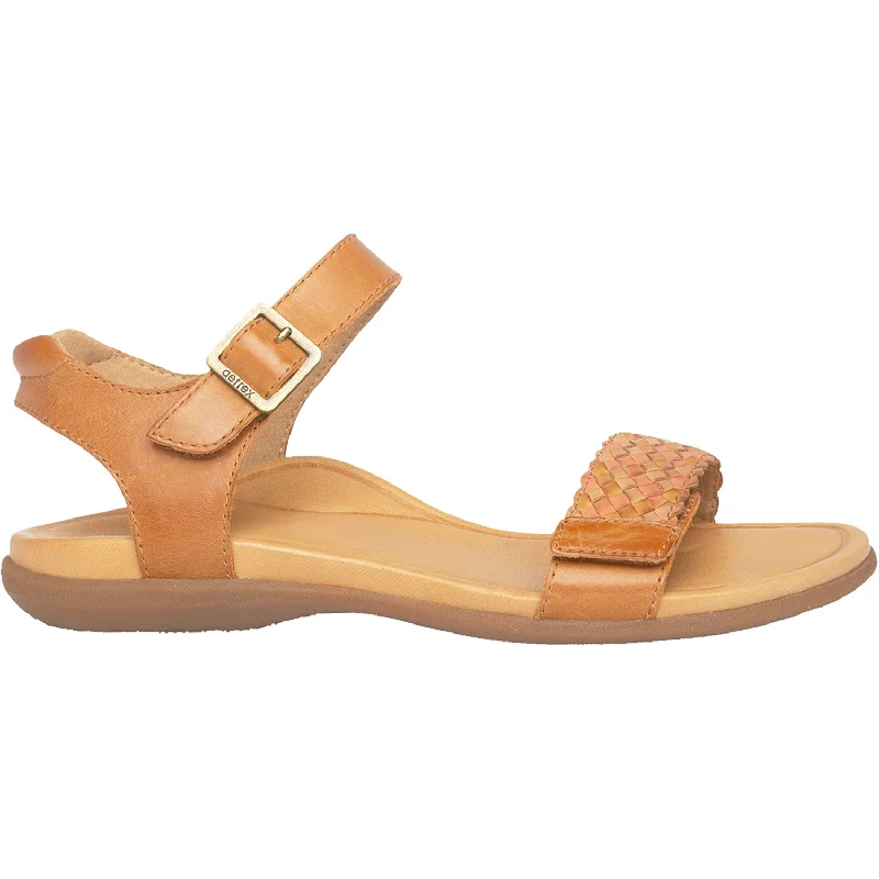 Men's sandals with a flexible sole for easy movementWomen's Aetrex Lucy Brown Leather