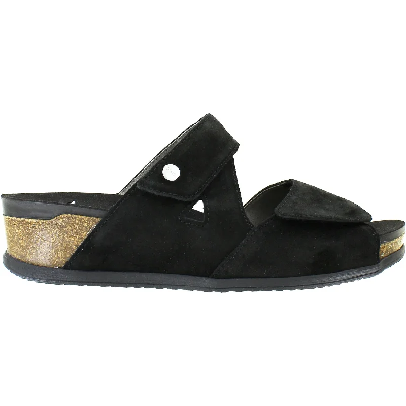 Flip - flop style men's sandals for beach wearWomen's Ara Napa Black Suede