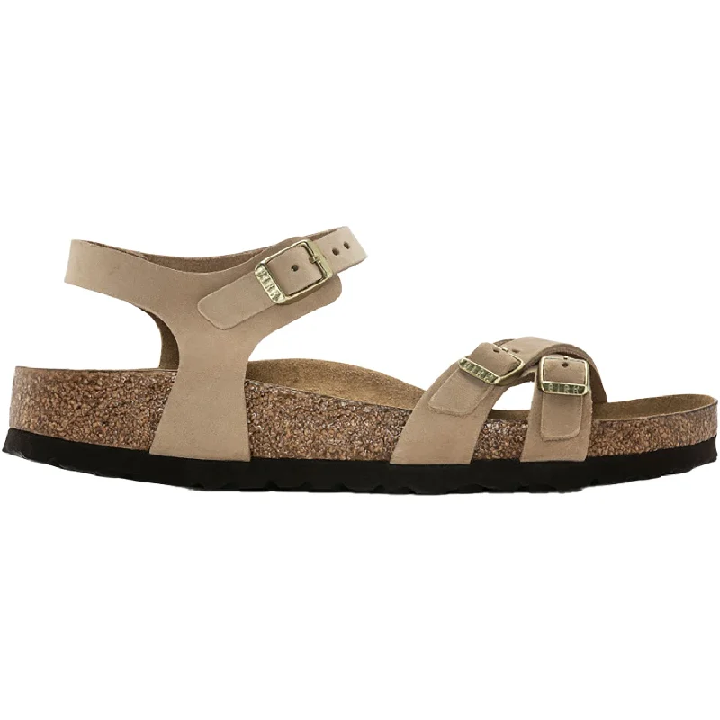 Men's sandals with a wide strap for supportWomen's Birkenstock Kumba SFB Sandcastle Nubuck