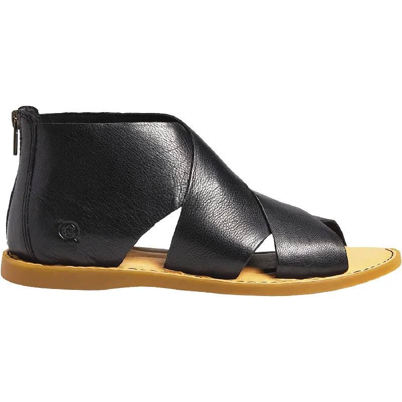 Men's sandals with a contrast stitching detailWomen's Born Imani Natural Leather