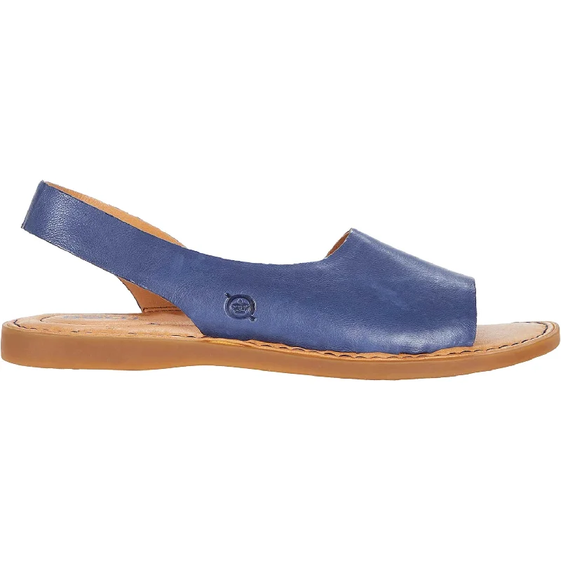 Men's sandals with a padded heelWomen's Born Inlet Navy Leather