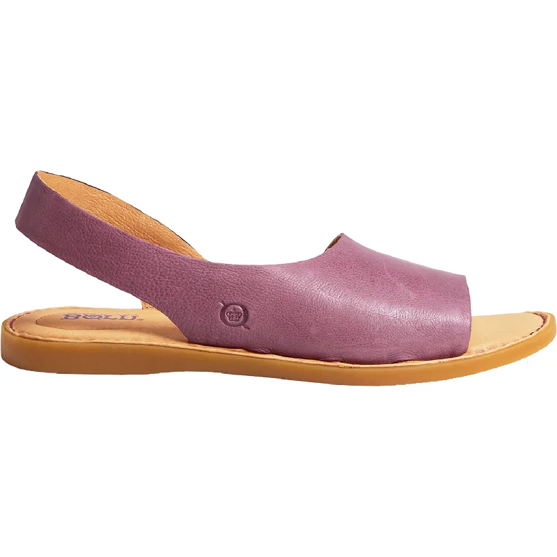 Men's sandals with a perforated leather upper for ventilationWomen's Born Inlet Purple Leather