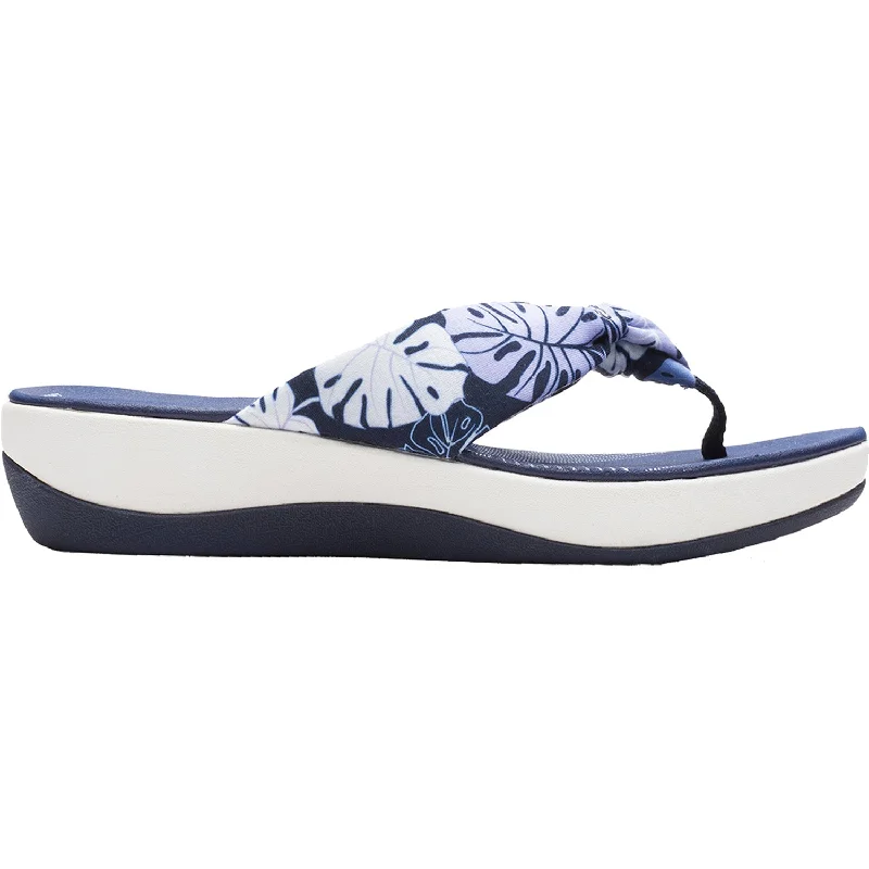 Men's sandals with a rubber sole for tractionWomen's Clarks Cloudsteppers Arla Glison Blue Floral Fabric