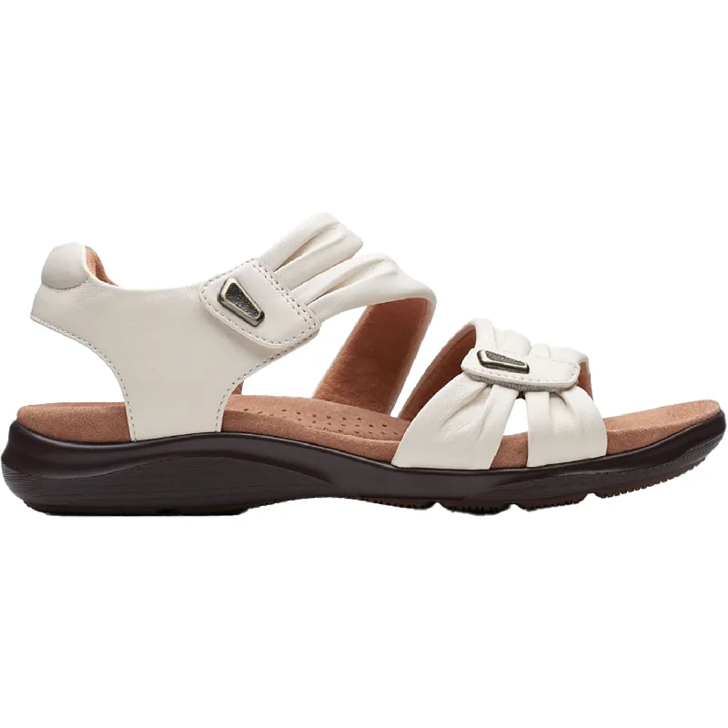 Men's sandals with a removable insole for cleaningWomen's Clarks Kitly Ave White Leather