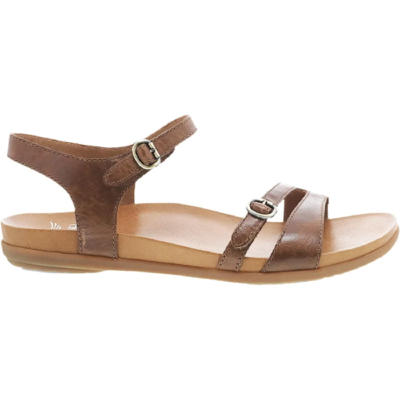 Men's sandals with a rubber sole for tractionWomen's Dansko Janelle Tan Glazed Calf Leather