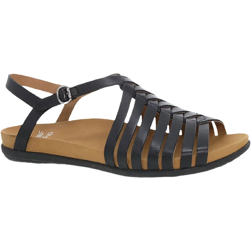 Men's sandals with a stretchy strap for a better fitWomen's Dansko Jennifer Black Calf Leather