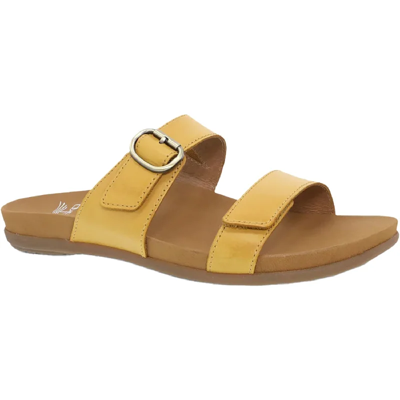 Waterproof men's sandals for water activitiesWomen's Dansko Justine Yellow Calf Leather