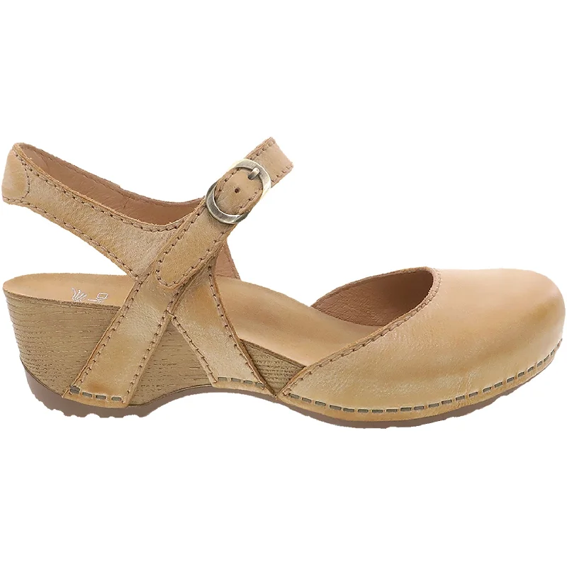 Men's sandals with a leather lining for comfortWomen's Dansko Tiffani Tan Milled Burnished Leather