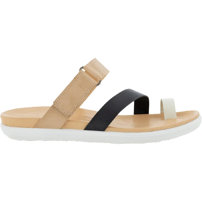 Men's sandals with a removable insole for cleaningWomen's Ecco Simpil Shadow White/Black/Powder Leather