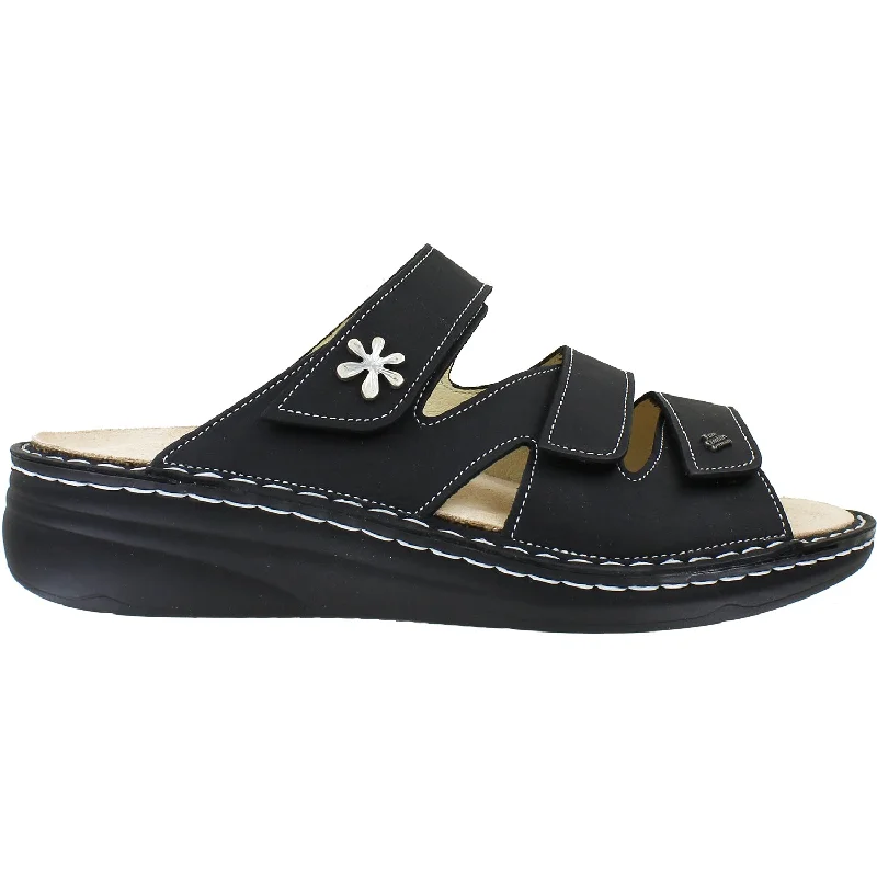 Men's sandals with a durable outer soleWomen's Finn Comfort Grenada Black Nubuck