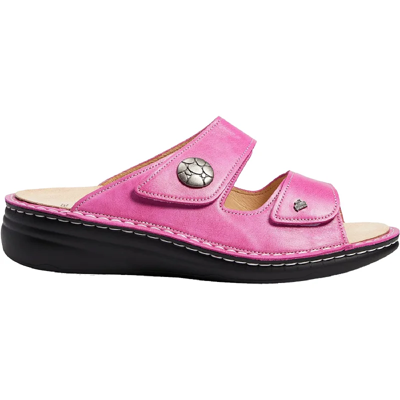 Men's sandals with a padded heelWomen's Finn Comfort Moorea Finn Mellow Pink Leather