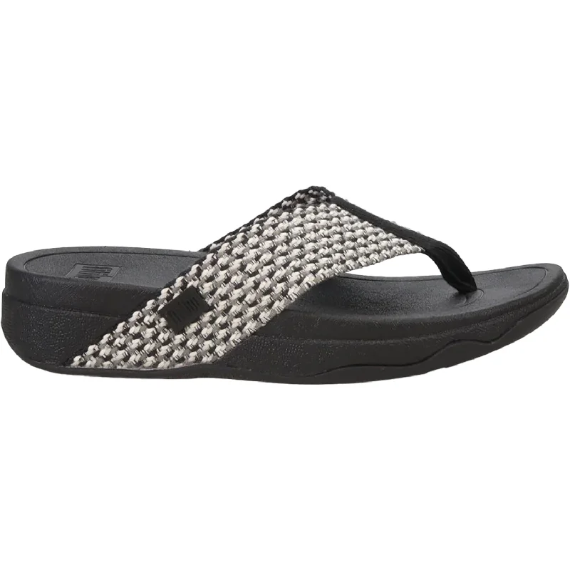 Men's sandals with a leather lining for comfortWomen's FitFlop Surfa Black Multi Fabric