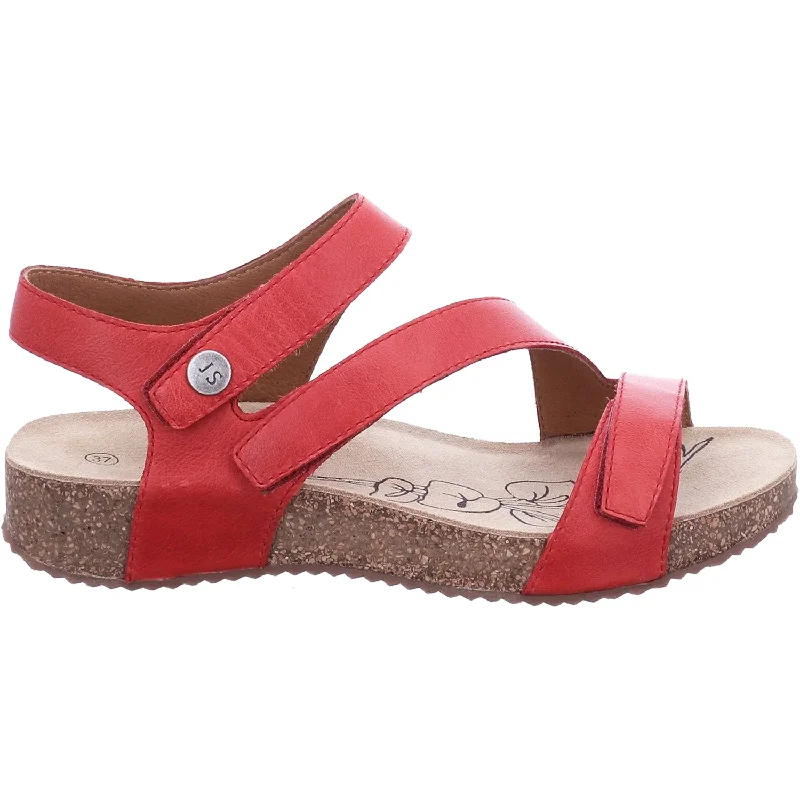 Men's sandals with a decorative buckle or charmWomen's Josef Seibel Tonga 25 Red Leather