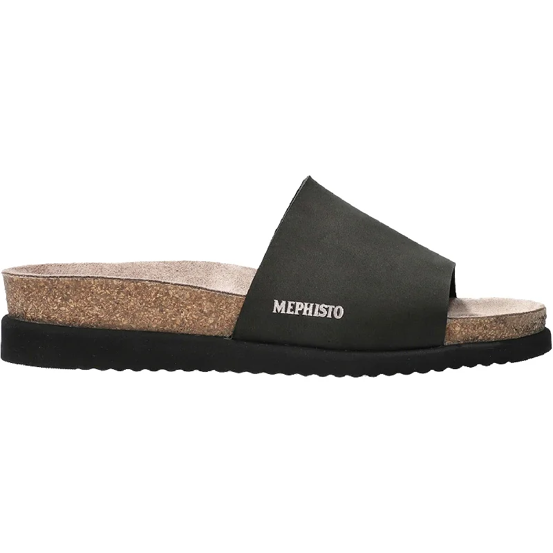 Men's sandals with a durable outer soleWomen's Mephisto Hanik Black Nubuck