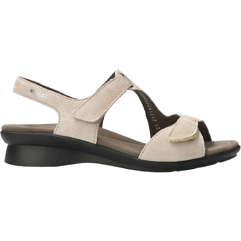 Men's sandals with a decorative buckle or charmWomen's Mephisto Paris Light Taupe Liam Leather