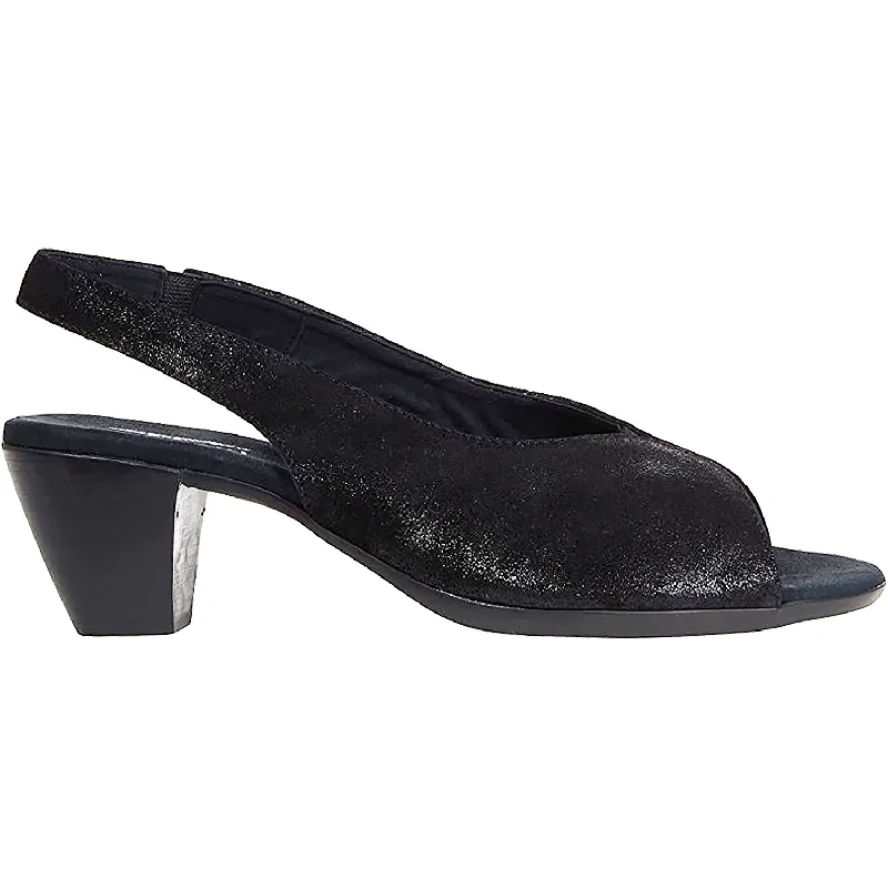 Men's sandals with a shock - absorbing insoleWomen's Munro Rochelle Black Shimmer Suede