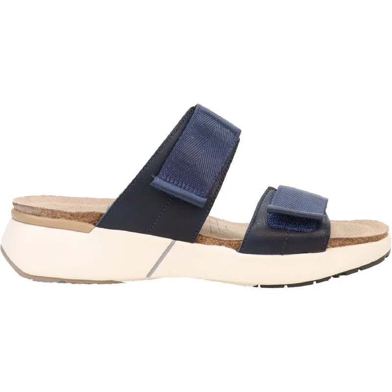 Men's sandals with a cushioned footbedWomen's Naot Calliope Soft Ink/Polar Sea/Navy Woven Leather