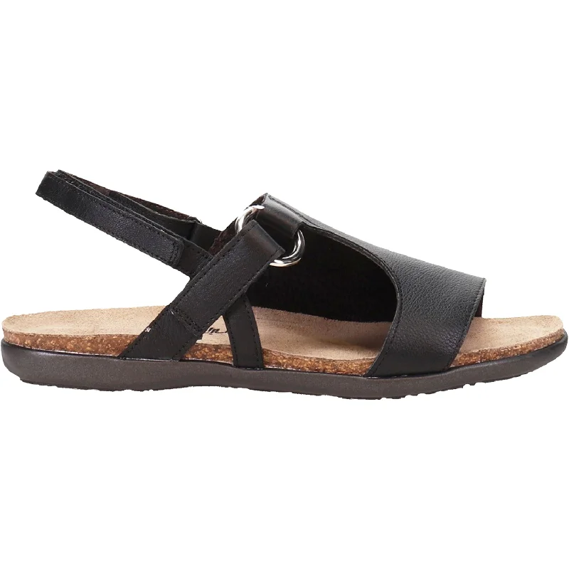 Men's sandals with a leather lining for comfortWomen's Naot Olivia Soft Black Leather