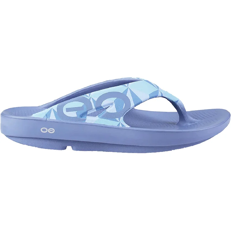 Flip - flop style men's sandals for beach wearWomen's OOFOS OOriginal Limited Fractal Waterdrop Synthetic