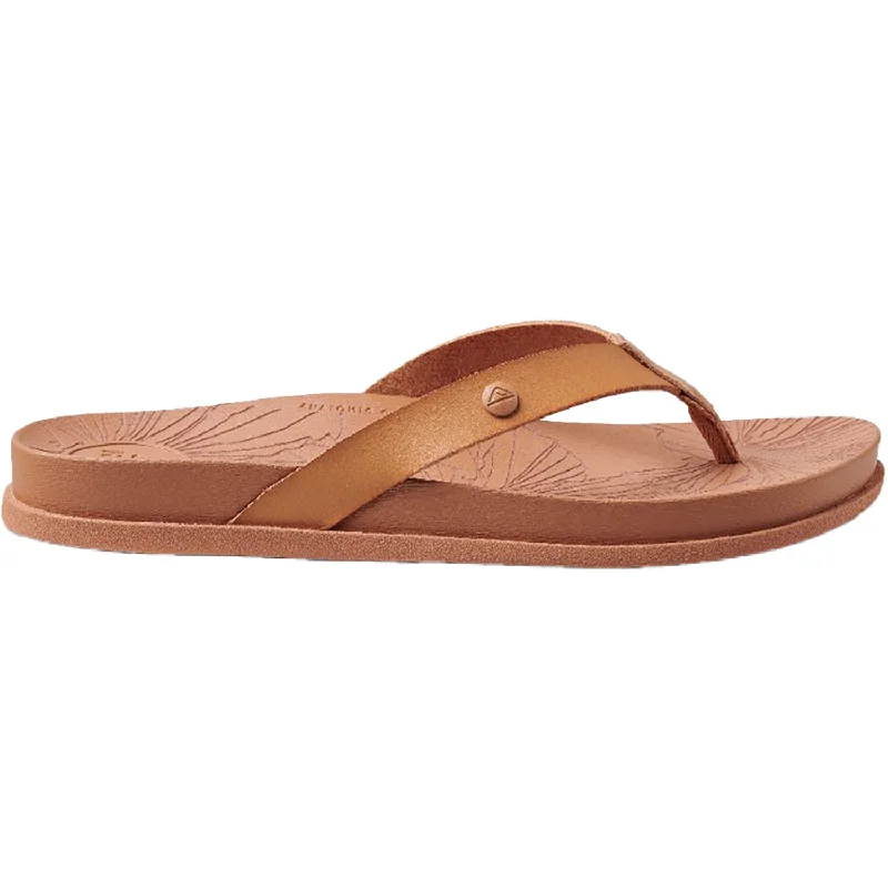 Men's sandals with a contrast stitching detailWomen's Reef Cushion Porto Cruz  Natural Synthetic