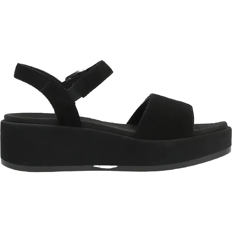 Men's sandals with a stretchy strap for a better fitWomen's Remonte D1N50-00 Black Suede