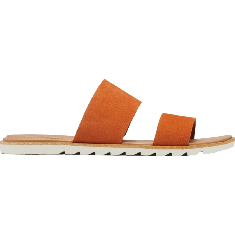 Men's sandals with a contrast stitching detailWomen's Sorel Ella II Slide Desert Sun Leather