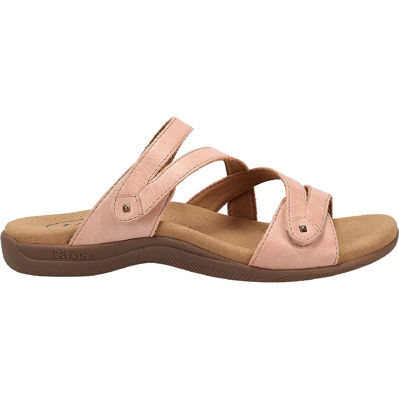 Men's sandals with a buckle closureWomen's Taos Double U Shell Pink Leather