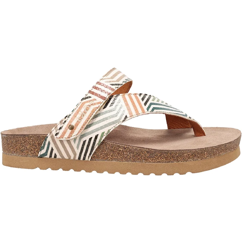 Men's sandals with a buckle closureWomen's Taos Lola Geometric Multi Leather