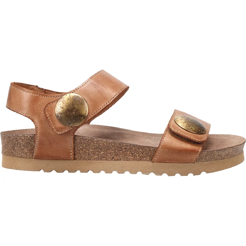 Men's sandals with a cushioned footbedWomen's Taos Luckie Caramel Leather