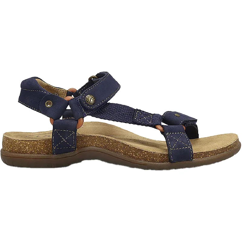 Men's sandals with a contrast stitching detailWomen's Taos Mixer Navy Nubuck