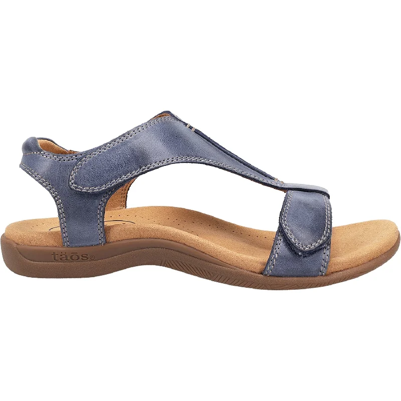 Men's sandals with a buckle closureWomen's Taos The Show Dark Blue Leather