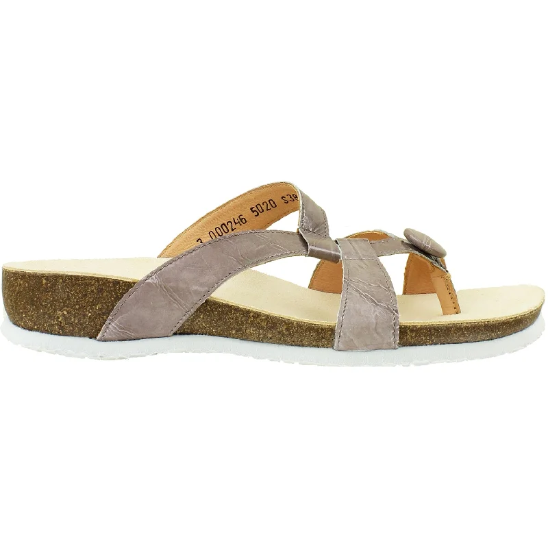 Men's sandals in a neutral color like black or brownWomen's Think Julia 246 Hibiscus Leather