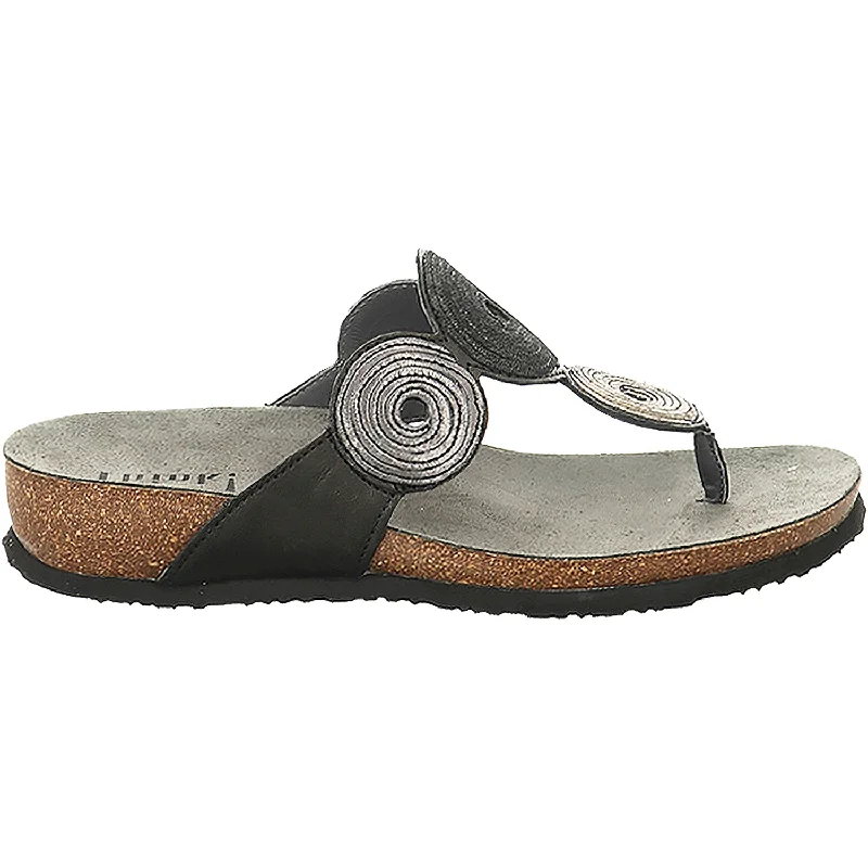 Men's sandals with a flexible sole for easy movementWomen's Think Julia 372 Black/Kombi Leather