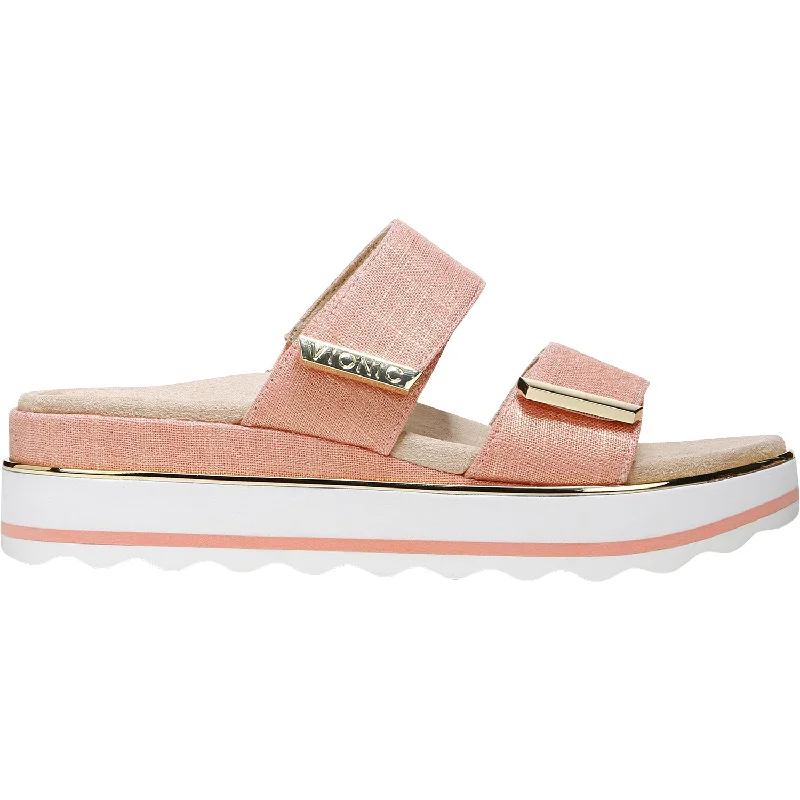 Men's sandals with a decorative buckle or charmWomen's Vionic Brandie Papaya Leather